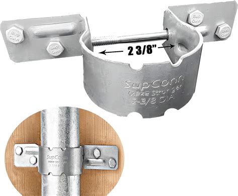 metal to wood fence bracket universal|galvanized fence post clamps brackets.